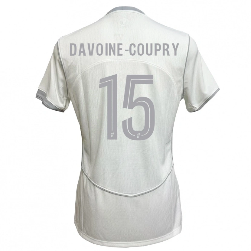 Danxen Dames Eliot Davoine-Coupry #15 Wit Grijs Uitshirt Uittenue 2026/27 T-Shirt België