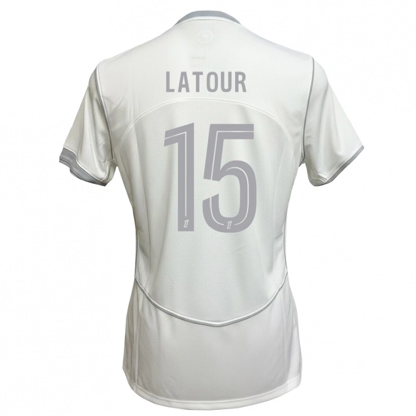 Danxen Dames Léo Latour #15 Wit Grijs Uitshirt Uittenue 2026/27 T-Shirt België