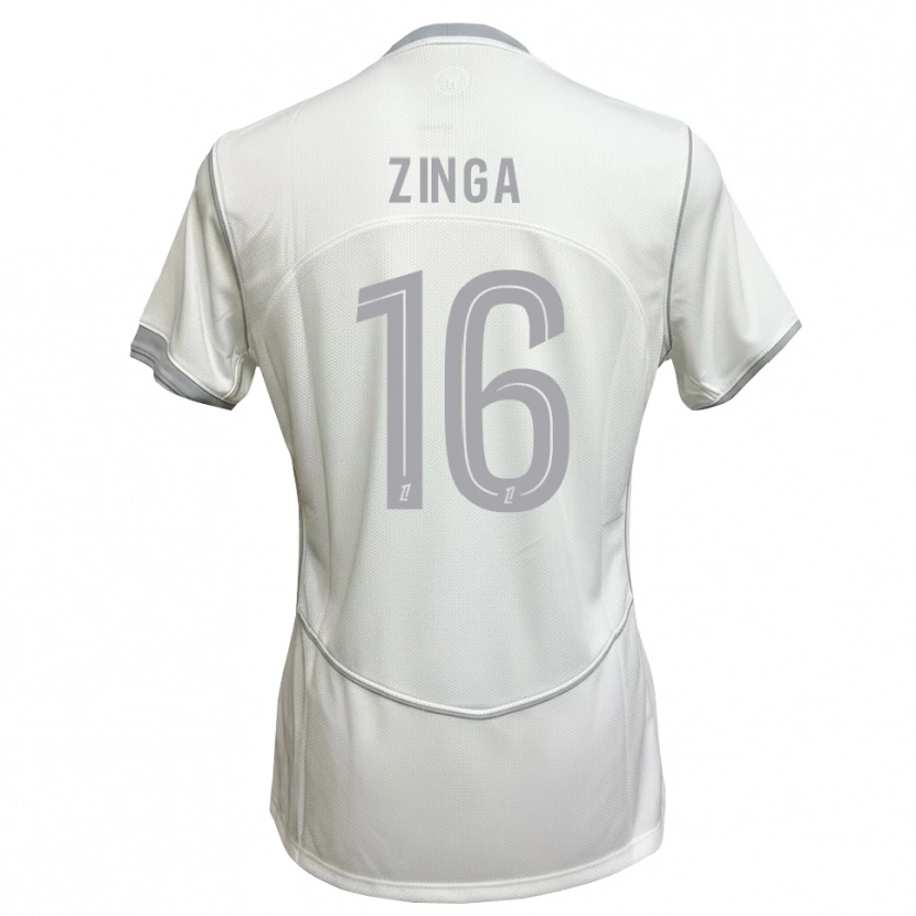 Danxen Dames Melvin Zinga #16 Wit Grijs Uitshirt Uittenue 2026/27 T-Shirt België