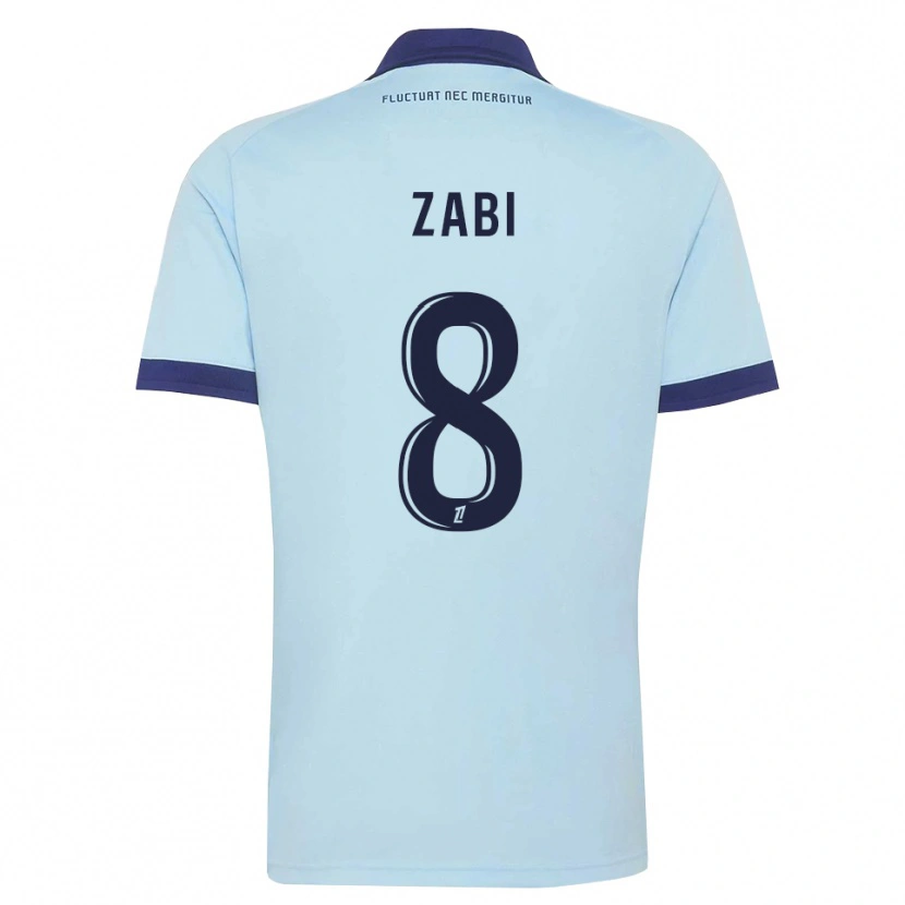 Danxen Dames Patrick Zabi #8 Centaurieblauw Zwart Uitshirt Uittenue 2026/27 T-Shirt België