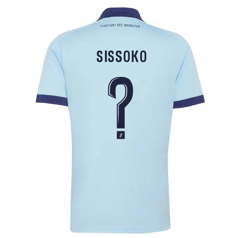 Danxen Dames Omar Sissoko #0 Centaurieblauw Zwart Uitshirt Uittenue 2026/27 T-Shirt België