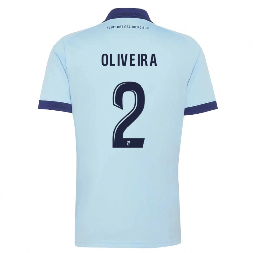 Danxen Dames Jean-Louis Oliveira #2 Centaurieblauw Zwart Uitshirt Uittenue 2026/27 T-Shirt België