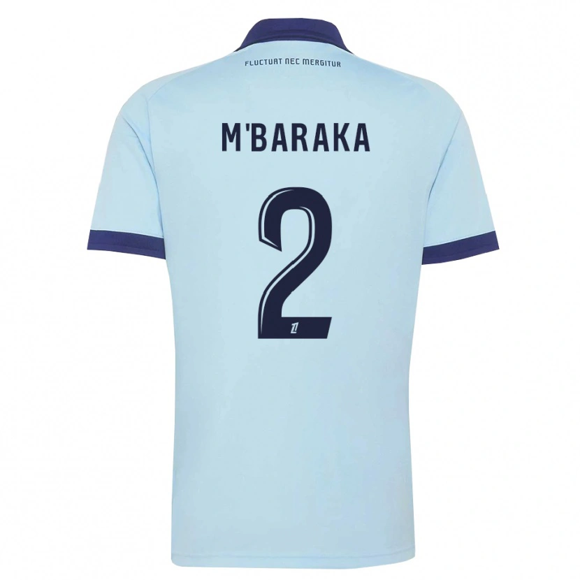 Danxen Dames Abdallah M'baraka #2 Centaurieblauw Zwart Uitshirt Uittenue 2026/27 T-Shirt België