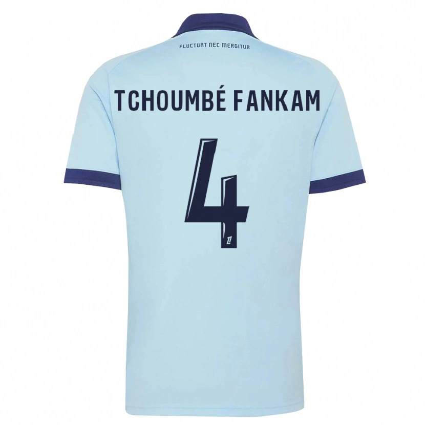 Danxen Dames Erwan Tchoumbé Fankam #4 Centaurieblauw Zwart Uitshirt Uittenue 2026/27 T-Shirt België