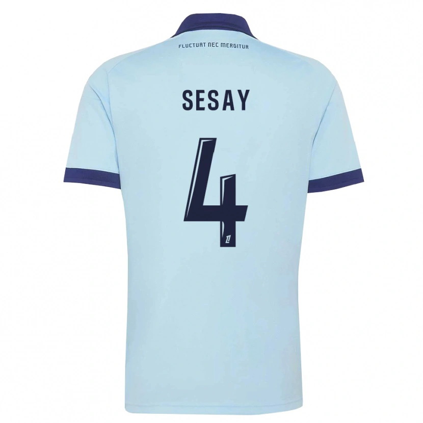 Danxen Dames Mohamed Sesay #4 Centaurieblauw Zwart Uitshirt Uittenue 2026/27 T-Shirt België