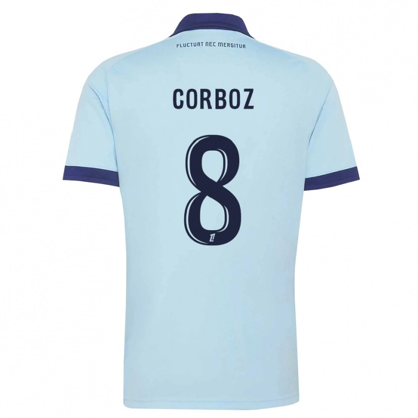 Danxen Dames Daphné Corboz #8 Centaurieblauw Zwart Uitshirt Uittenue 2026/27 T-Shirt België