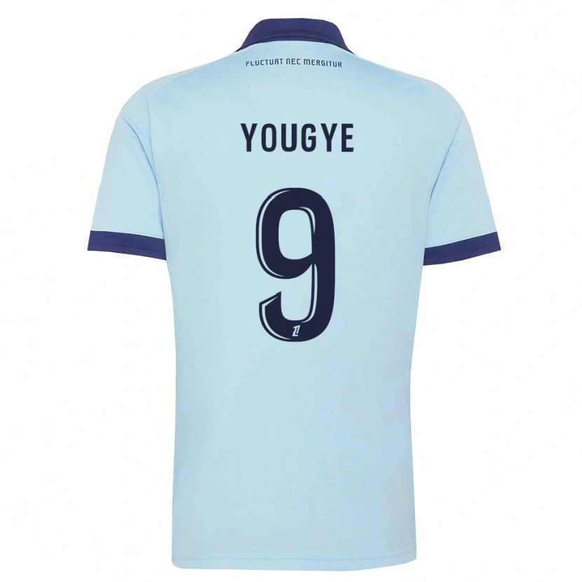 Danxen Dames Joshua Yougye #9 Centaurieblauw Zwart Uitshirt Uittenue 2026/27 T-Shirt België