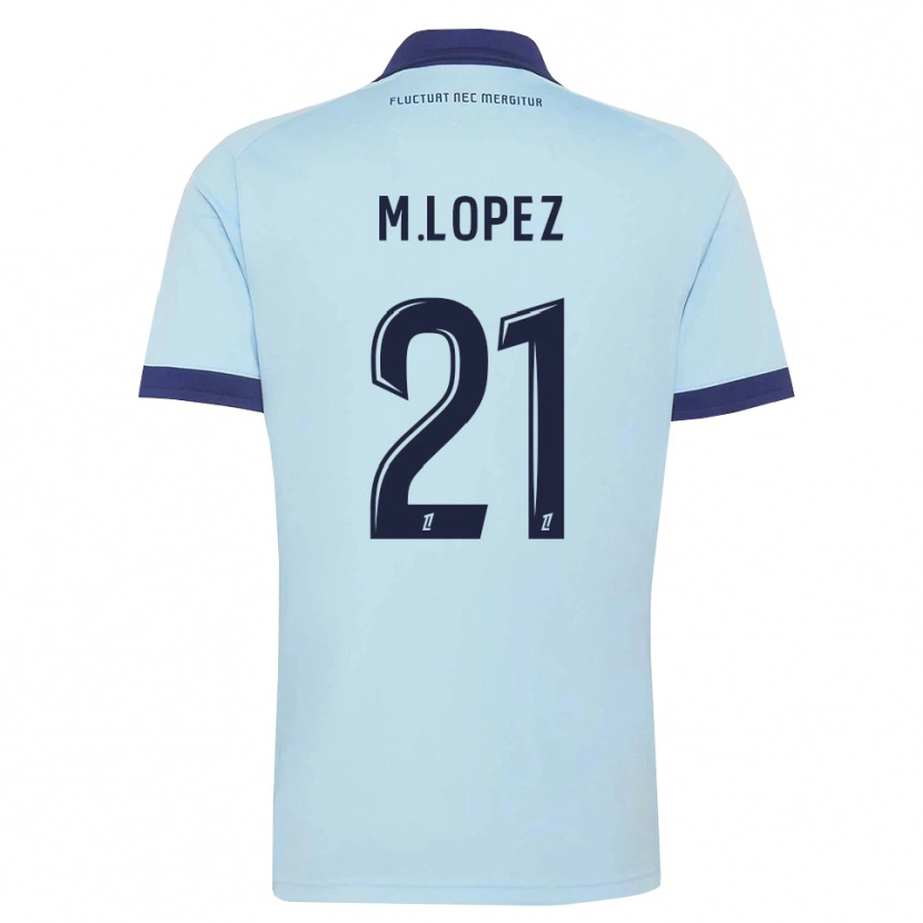 Danxen Dames Maxime Lopez #21 Centaurieblauw Zwart Uitshirt Uittenue 2026/27 T-Shirt België
