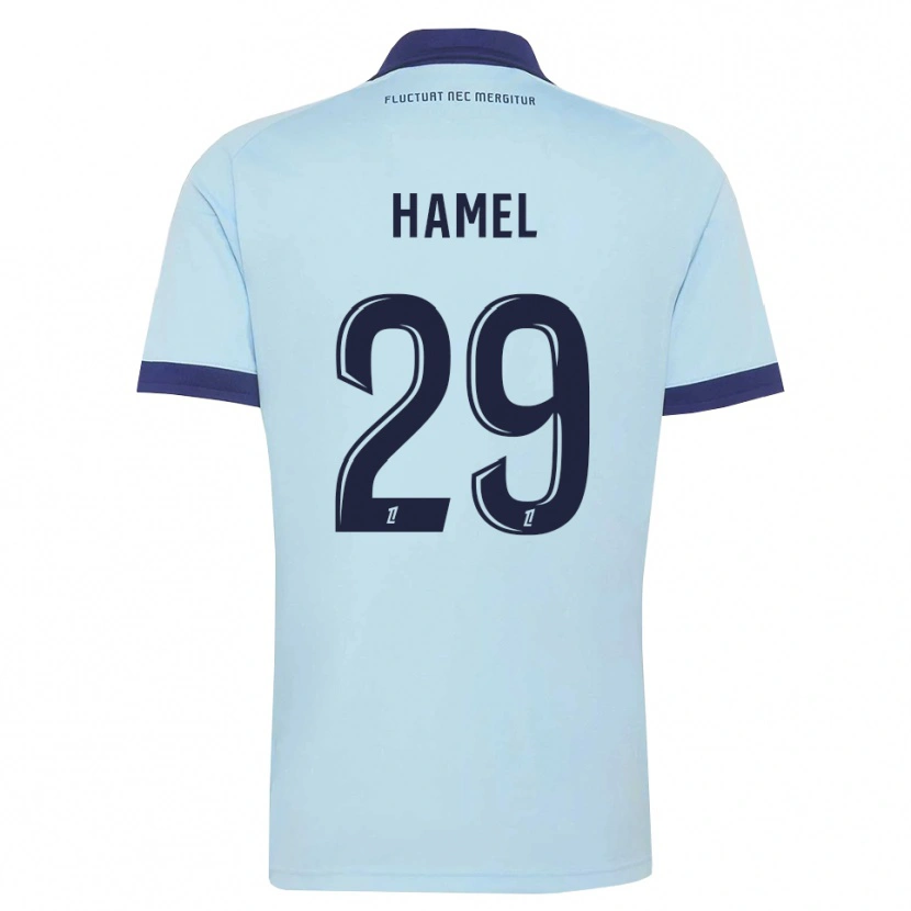Danxen Dames Pierre-Yves Hamel #29 Centaurieblauw Zwart Uitshirt Uittenue 2026/27 T-Shirt België