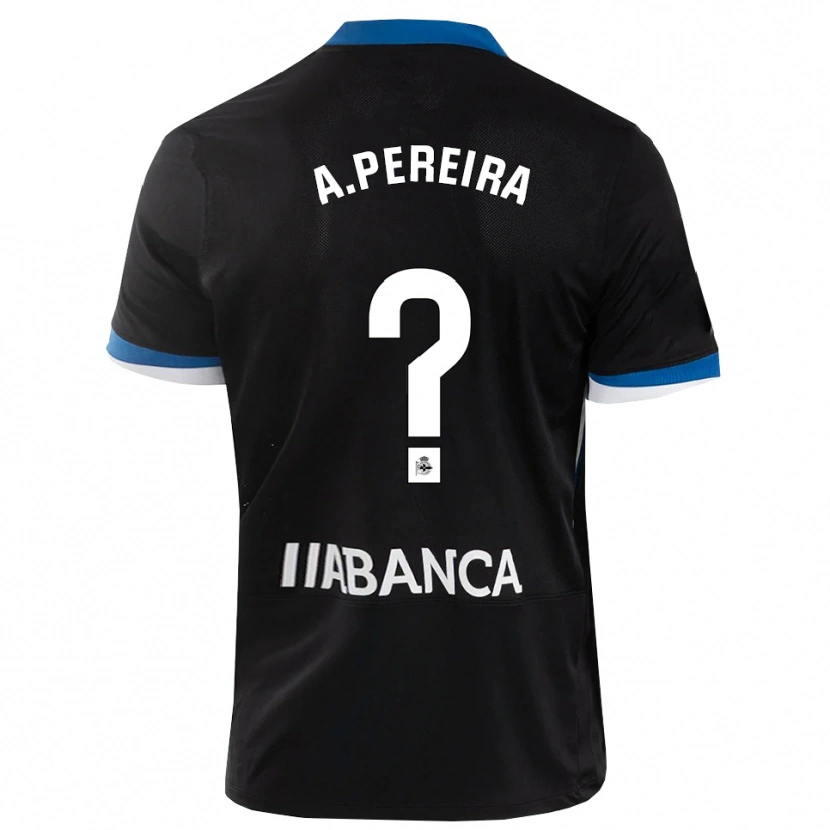 Danxen Dames Alejandro Pereira #0 Zwart Blauw Wit Uitshirt Uittenue 2026/27 T-Shirt België