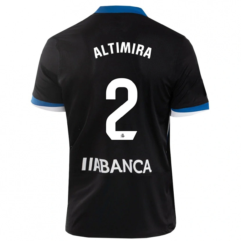 Danxen Dames Adrià Altimira #2 Zwart Blauw Wit Uitshirt Uittenue 2026/27 T-Shirt België