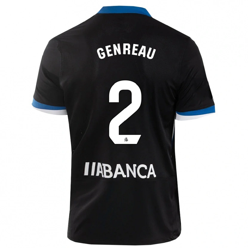Danxen Dames Denis Genreau #2 Zwart Blauw Wit Uitshirt Uittenue 2026/27 T-Shirt België