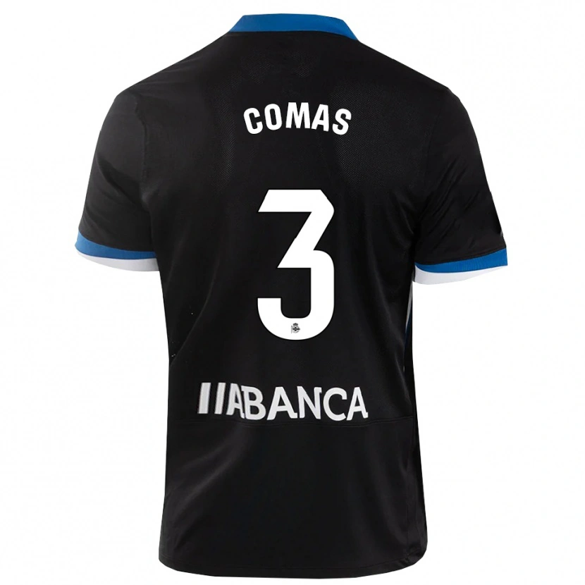 Danxen Dames Arnau Comas #3 Zwart Blauw Wit Uitshirt Uittenue 2026/27 T-Shirt België