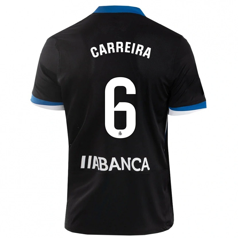 Danxen Dames David Carreira #6 Zwart Blauw Wit Uitshirt Uittenue 2026/27 T-Shirt België