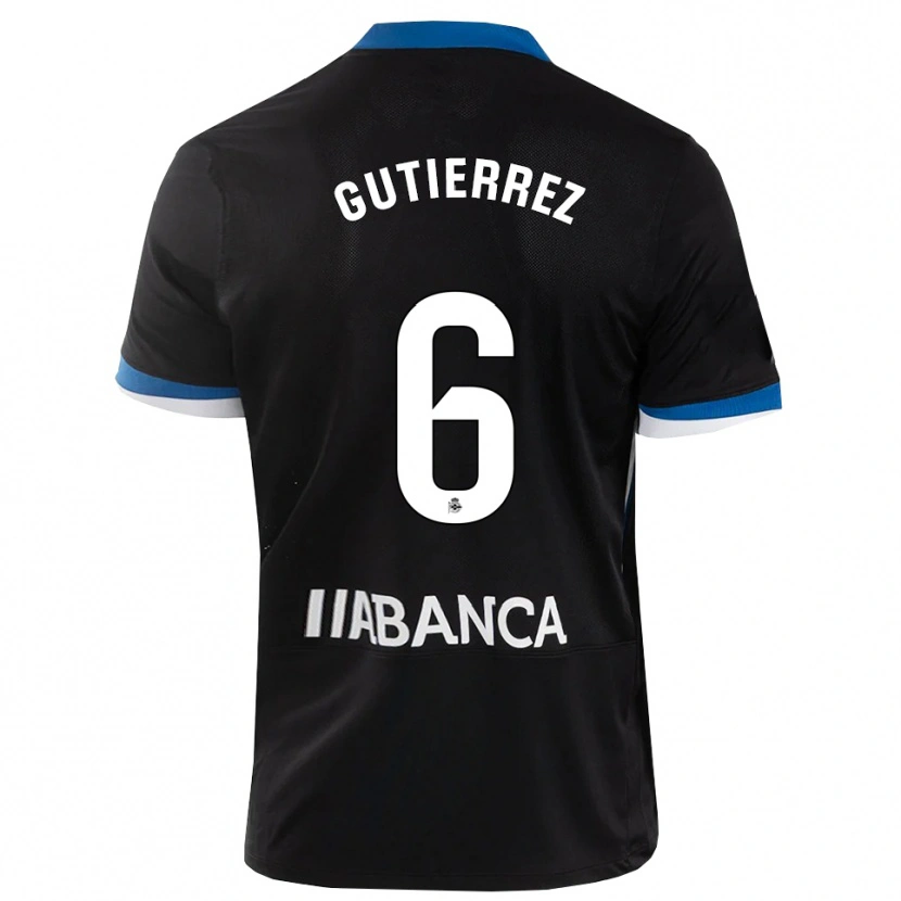 Danxen Dames Paula Gutiérrez #6 Zwart Blauw Wit Uitshirt Uittenue 2026/27 T-Shirt België