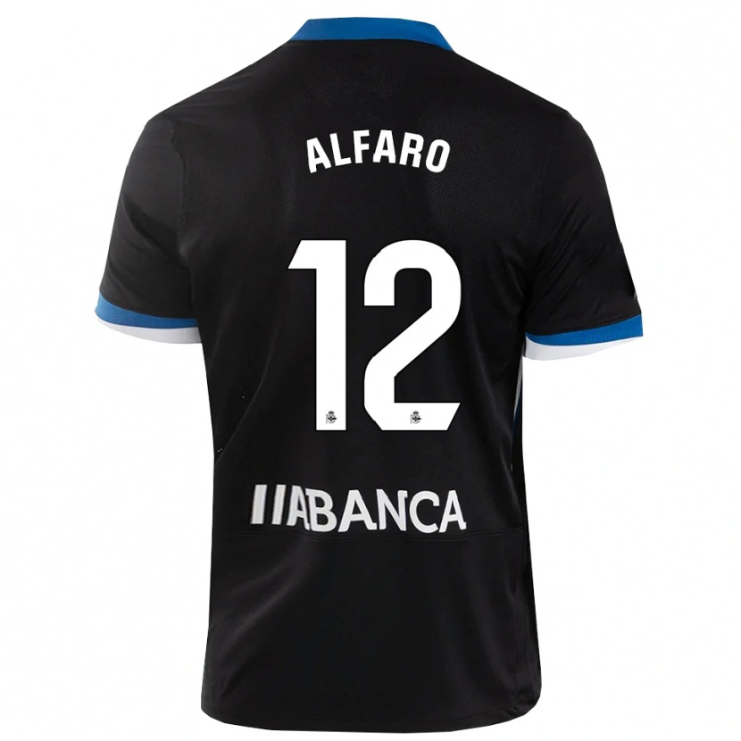 Danxen Dames Alejandro Alfaro #12 Zwart Blauw Wit Uitshirt Uittenue 2026/27 T-Shirt België