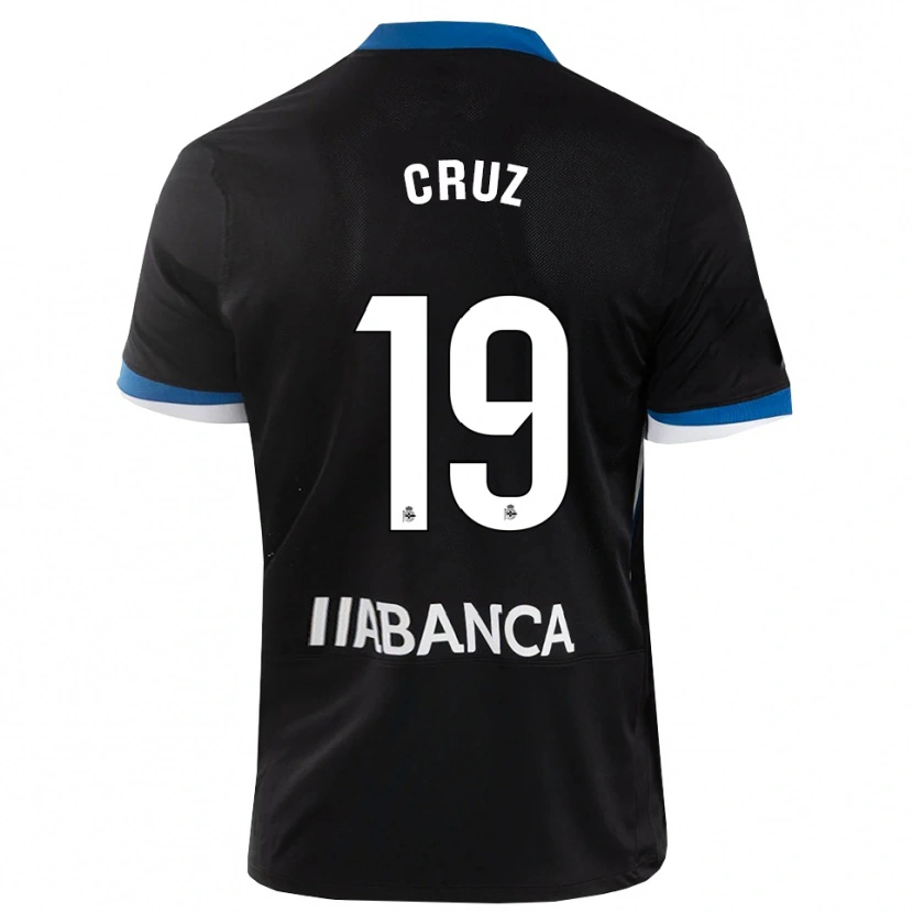 Danxen Dames Luismi Cruz #19 Zwart Blauw Wit Uitshirt Uittenue 2026/27 T-Shirt België