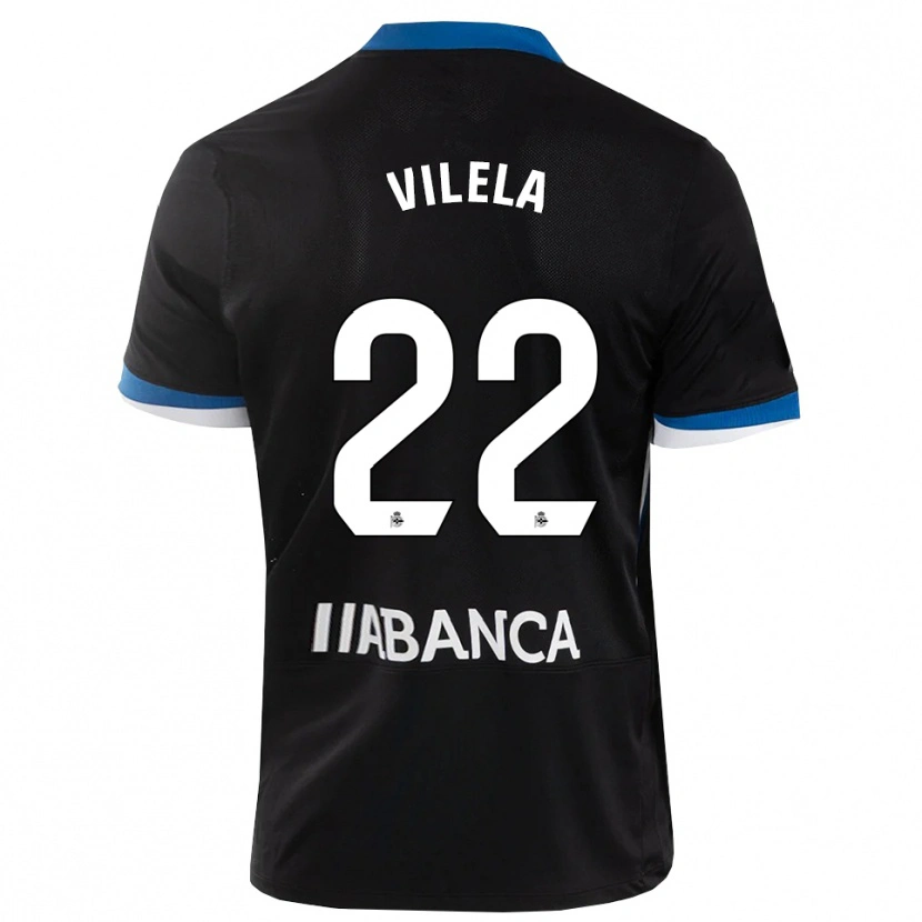 Danxen Dames Rubén Vilela #22 Zwart Blauw Wit Uitshirt Uittenue 2026/27 T-Shirt België