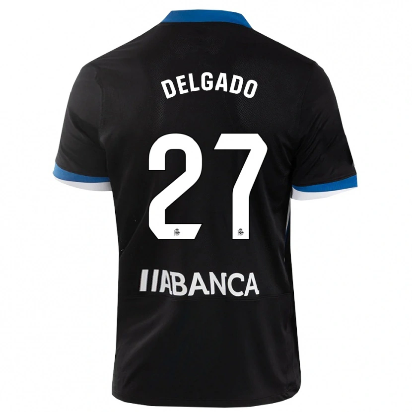 Danxen Dames Álex Delgado #27 Zwart Blauw Wit Uitshirt Uittenue 2026/27 T-Shirt België