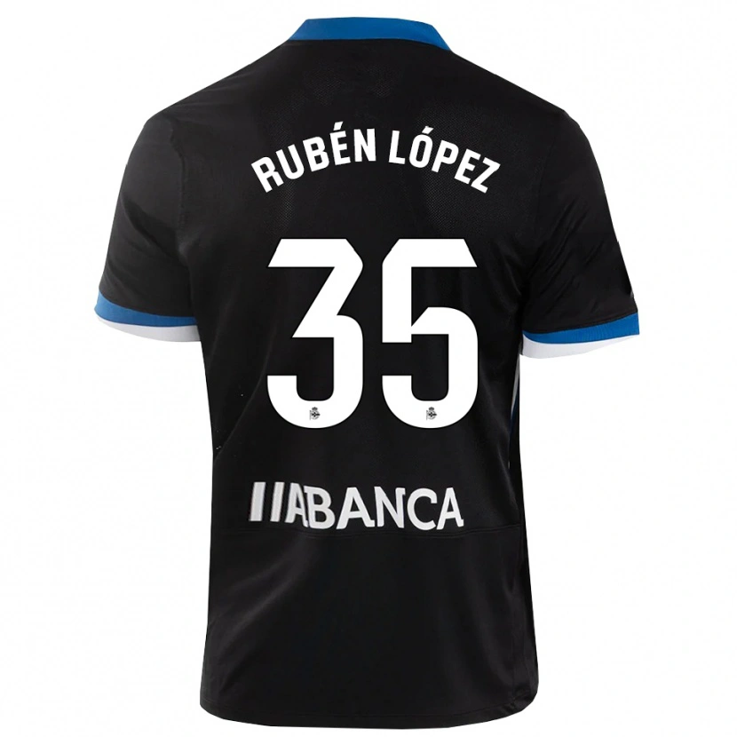 Danxen Dames Rubén López #35 Zwart Blauw Wit Uitshirt Uittenue 2026/27 T-Shirt België