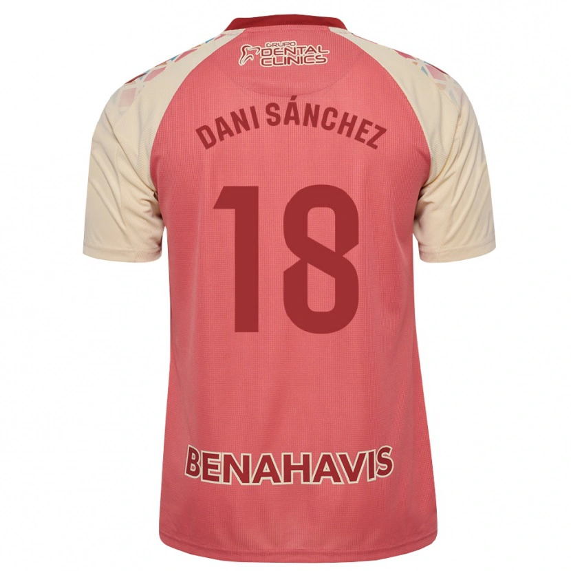 Danxen Dames Dani Sánchez #18 Lichtroze Rood Blauw Uitshirt Uittenue 2026/27 T-Shirt België
