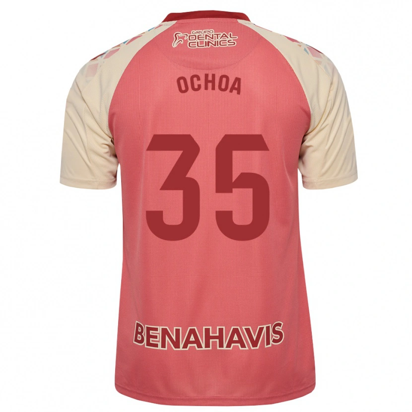 Danxen Dames Aarón Ochoa #35 Lichtroze Rood Blauw Uitshirt Uittenue 2026/27 T-Shirt België