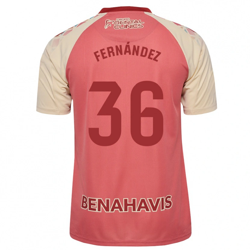 Danxen Dames Basti Fernández #36 Lichtroze Rood Blauw Uitshirt Uittenue 2026/27 T-Shirt België