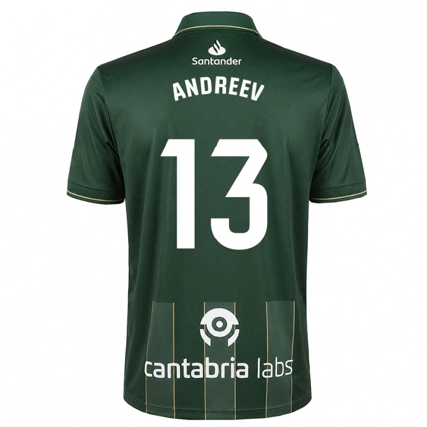 Danxen Dames Plamen Andreev #13 Donker Leigrijs Wit Uitshirt Uittenue 2026/27 T-Shirt België