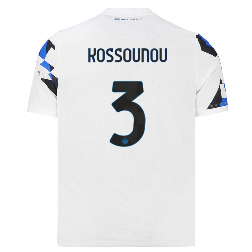 Danxen Dames Odilon Kossounou #3 Wit Rood Blauw Uitshirt Uittenue 2026/27 T-Shirt België