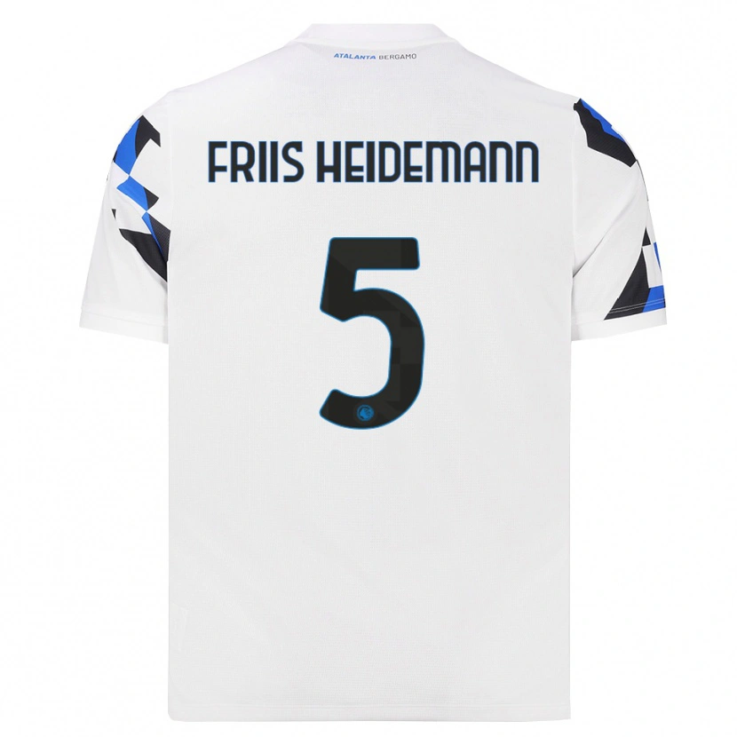 Danxen Dames Lukas Friis Heidemann #5 Wit Rood Blauw Uitshirt Uittenue 2026/27 T-Shirt België