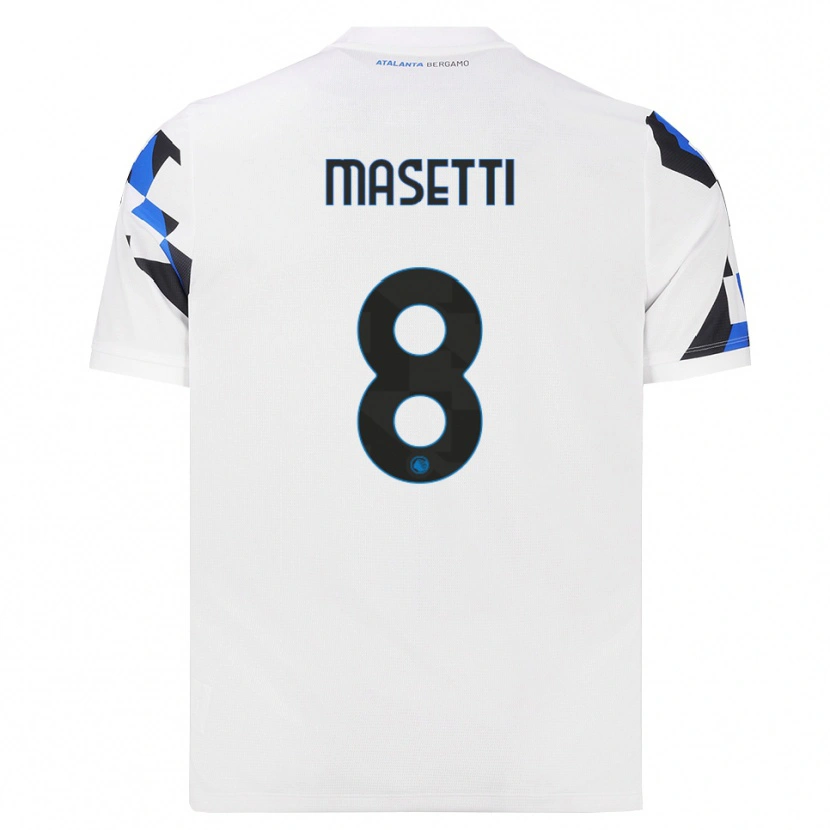 Danxen Dames Francesco Masetti #8 Wit Rood Blauw Uitshirt Uittenue 2026/27 T-Shirt België