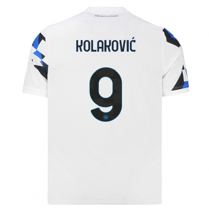 Danxen Dames Vinko Kolaković #9 Wit Rood Blauw Uitshirt Uittenue 2026/27 T-Shirt België
