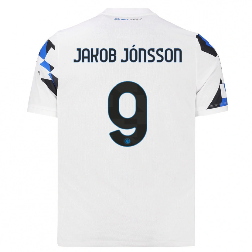 Danxen Dames Birkir Jakob Jónsson #9 Wit Rood Blauw Uitshirt Uittenue 2026/27 T-Shirt België