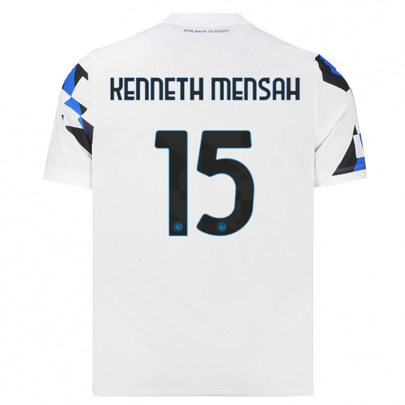 Danxen Dames Anthony Kenneth Mensah #15 Wit Rood Blauw Uitshirt Uittenue 2026/27 T-Shirt België