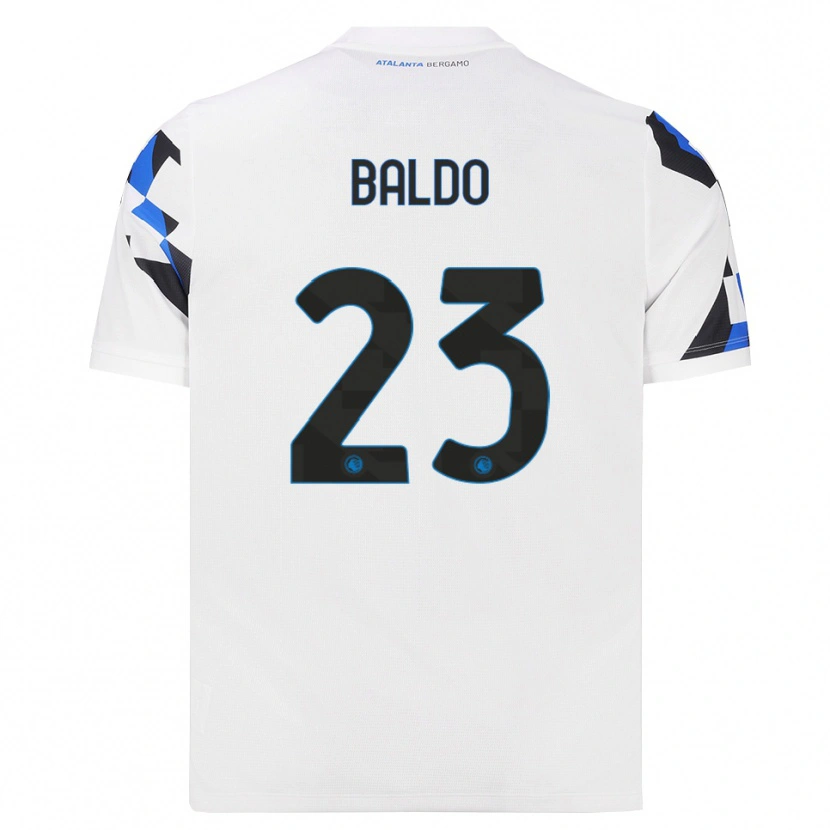 Danxen Dames Nicolò Baldo #23 Wit Rood Blauw Uitshirt Uittenue 2026/27 T-Shirt België
