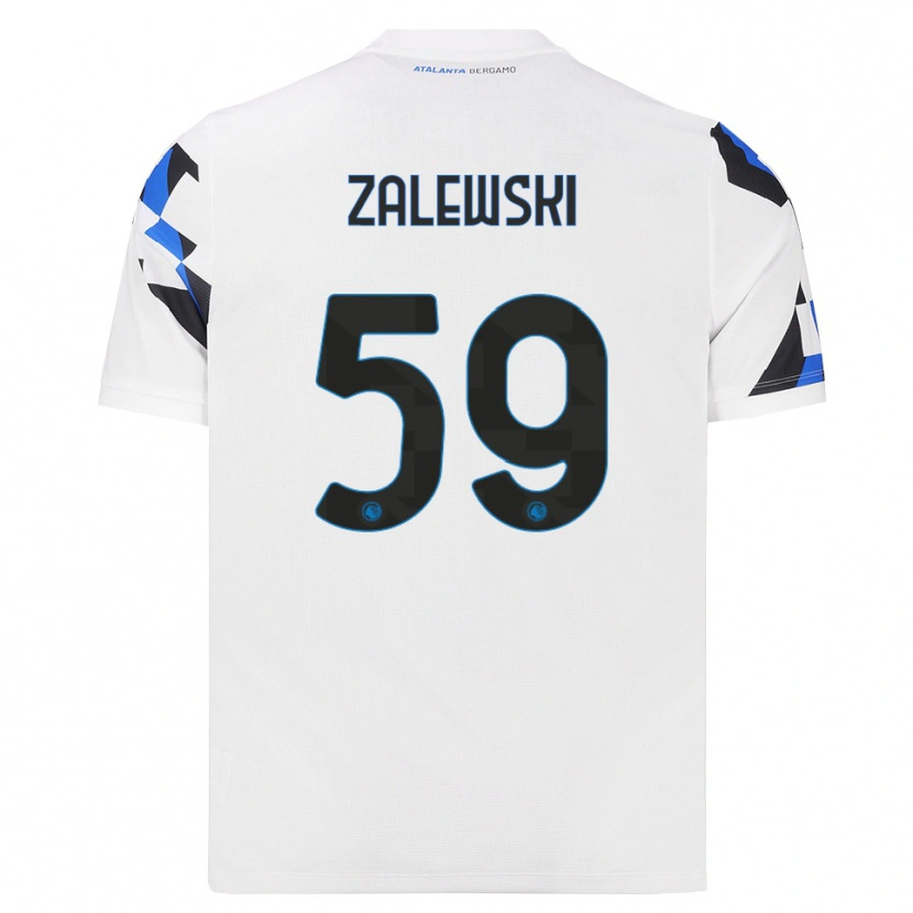 Danxen Dames Nicola Zalewski #59 Wit Rood Blauw Uitshirt Uittenue 2026/27 T-Shirt België