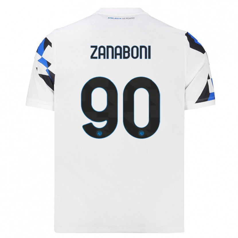 Danxen Dames Emanuele Zanaboni #90 Wit Rood Blauw Uitshirt Uittenue 2026/27 T-Shirt België
