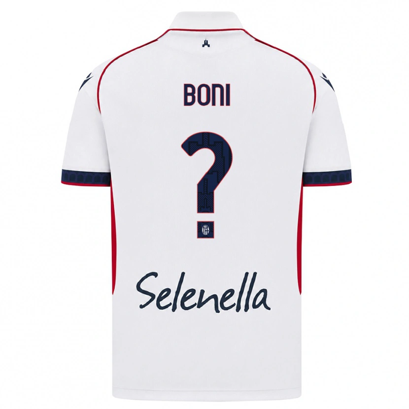 Danxen Dames Mattia Boni #0 Wit Rood Koninklijk Blauw Uitshirt Uittenue 2026/27 T-Shirt België