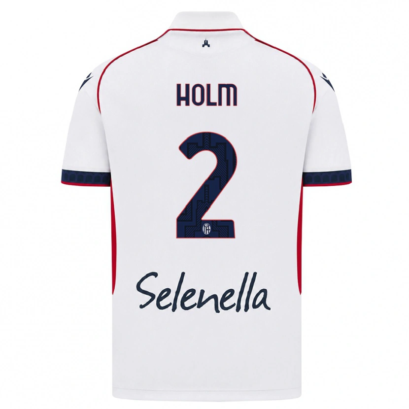 Danxen Dames Emil Holm #2 Wit Rood Koninklijk Blauw Uitshirt Uittenue 2026/27 T-Shirt België