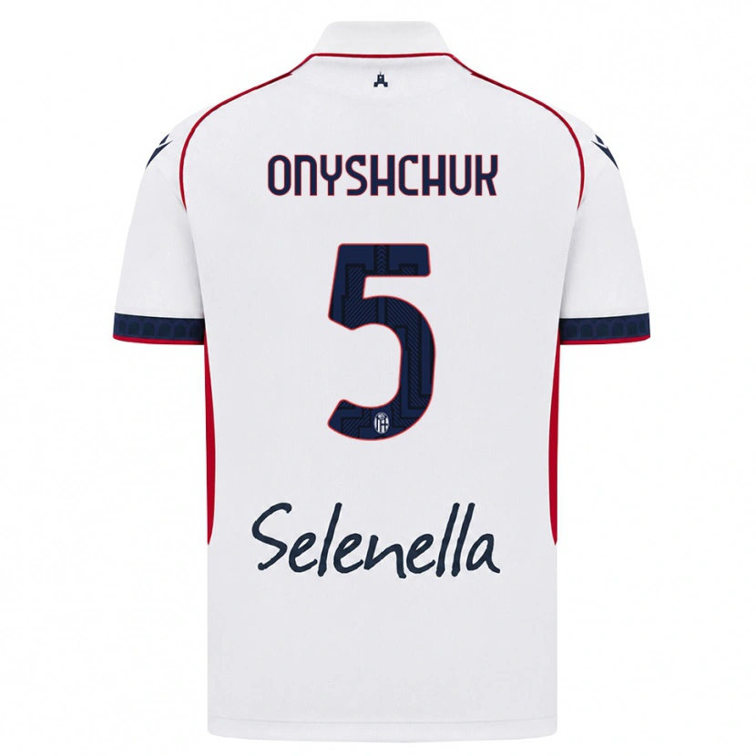 Danxen Dames Zakhar Onyshchuk #5 Wit Rood Koninklijk Blauw Uitshirt Uittenue 2026/27 T-Shirt België