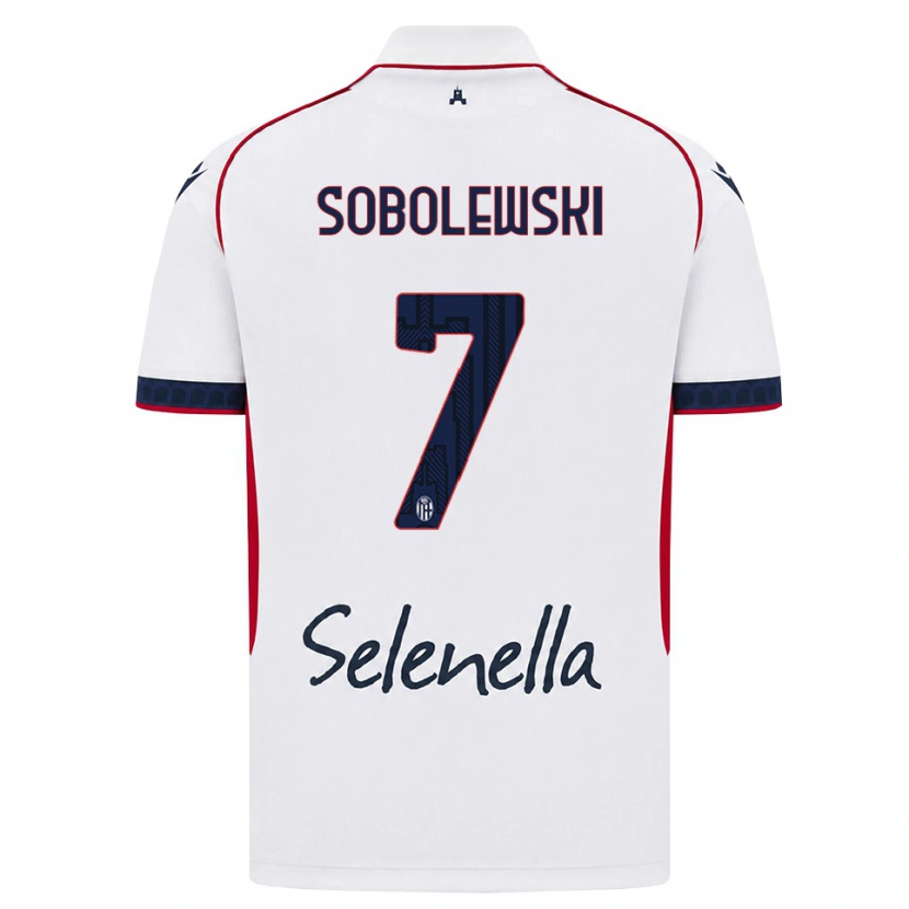 Danxen Dames Konrad Sobolewski #7 Wit Rood Koninklijk Blauw Uitshirt Uittenue 2026/27 T-Shirt België