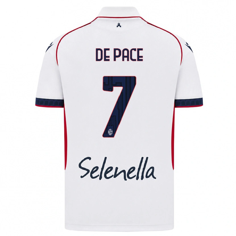Danxen Dames Piervincenzo De Pace #7 Wit Rood Koninklijk Blauw Uitshirt Uittenue 2026/27 T-Shirt België