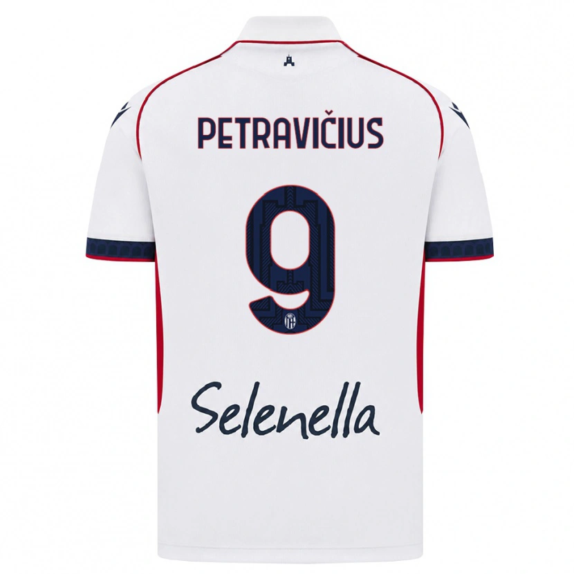 Danxen Dames Joris Petravičius #9 Wit Rood Koninklijk Blauw Uitshirt Uittenue 2026/27 T-Shirt België
