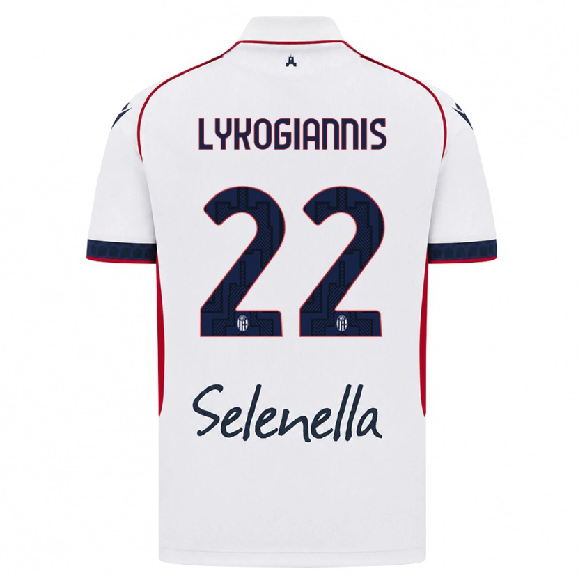 Danxen Dames Charalampos Lykogiannis #22 Wit Rood Koninklijk Blauw Uitshirt Uittenue 2026/27 T-Shirt België