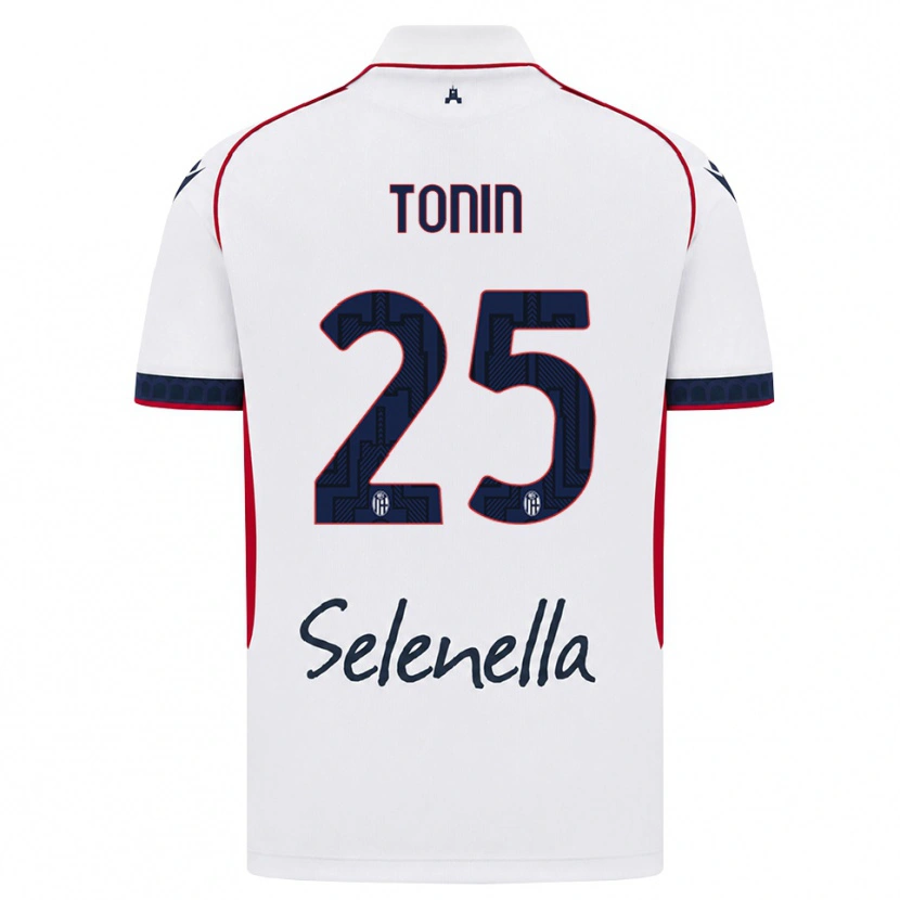 Danxen Dames Federico Tonin #25 Wit Rood Koninklijk Blauw Uitshirt Uittenue 2026/27 T-Shirt België