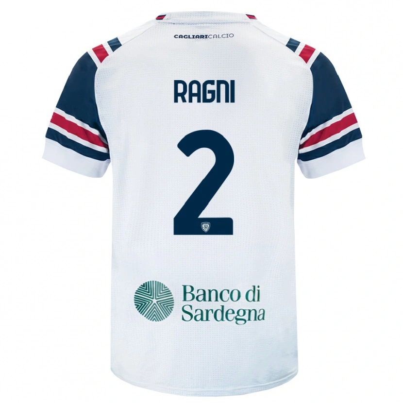 Danxen Dames Michele Ragni #2 Wit Rood Groen Uitshirt Uittenue 2026/27 T-Shirt België