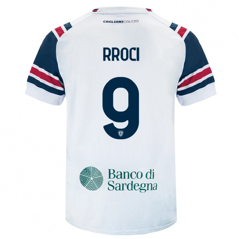 Danxen Dames Kevin Rroci #9 Wit Rood Groen Uitshirt Uittenue 2026/27 T-Shirt België