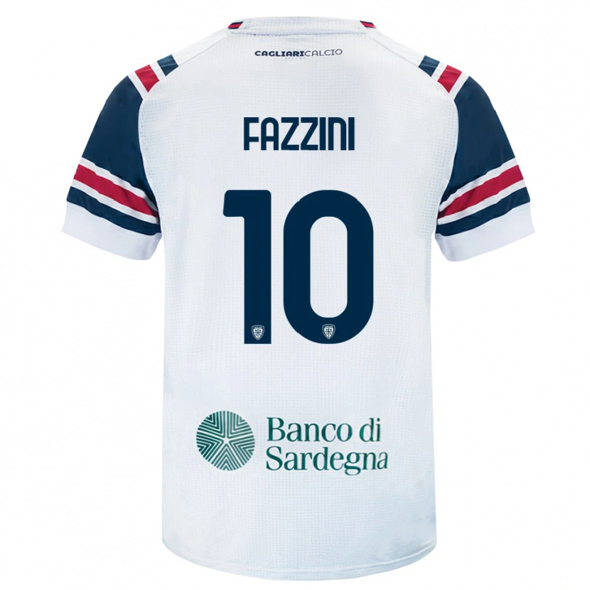 Danxen Dames Jacopo Fazzini #10 Wit Rood Groen Uitshirt Uittenue 2026/27 T-Shirt België