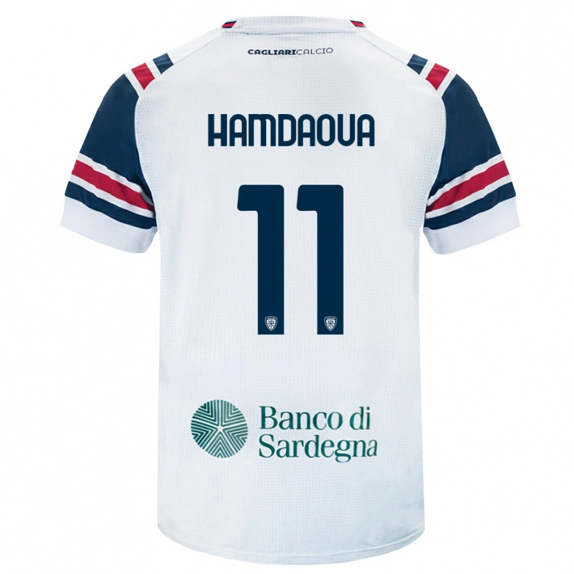Danxen Dames Noham Hamdaoua #11 Wit Rood Groen Uitshirt Uittenue 2026/27 T-Shirt België