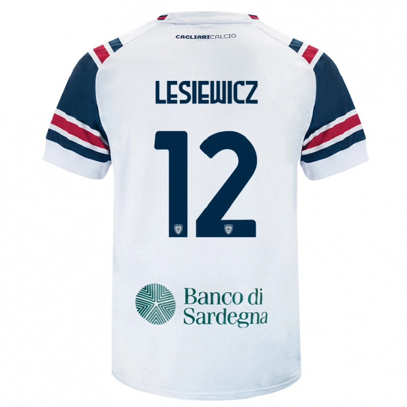 Danxen Dames Mateusz Lesiewicz #12 Wit Rood Groen Uitshirt Uittenue 2026/27 T-Shirt België